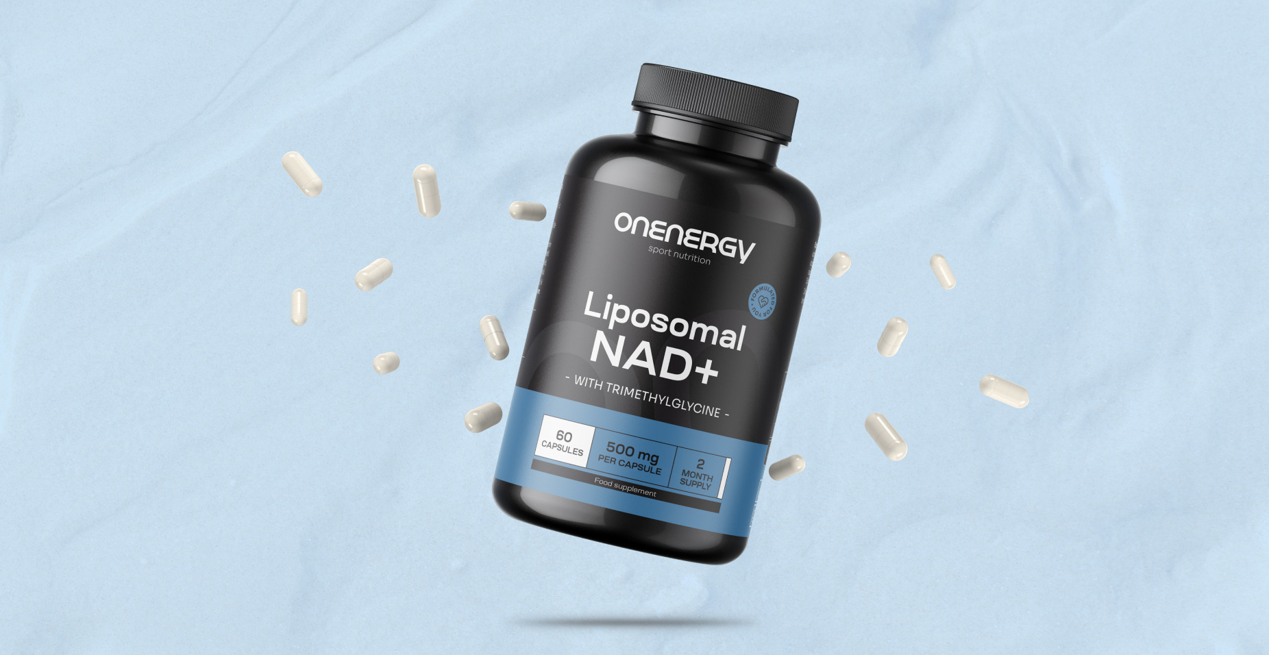 NAD+ lipozomal 500 mg - cu trimetilglicină