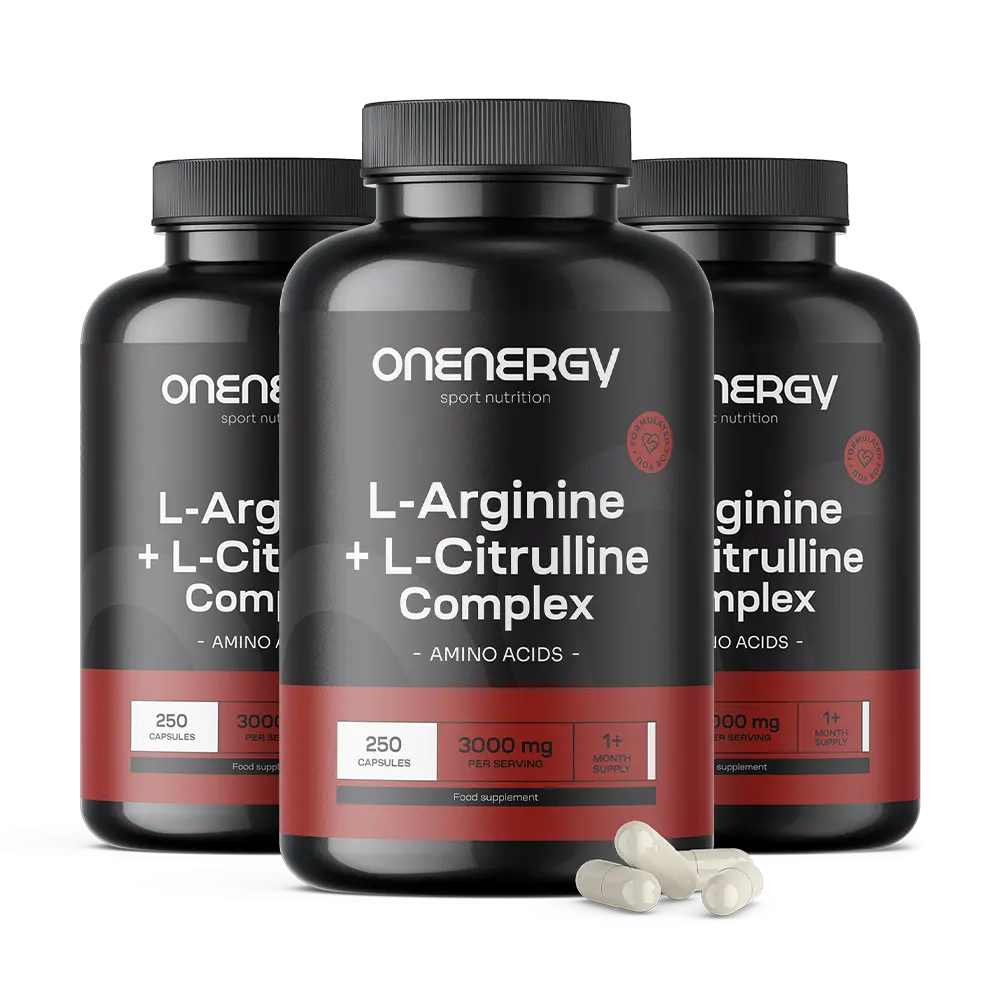 3x L-arginină + L-citrulină complex 3000 mg