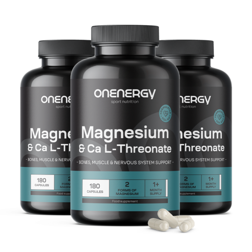 3x Magneziu + L-Treonat de Calciu, total 540 de capsule
