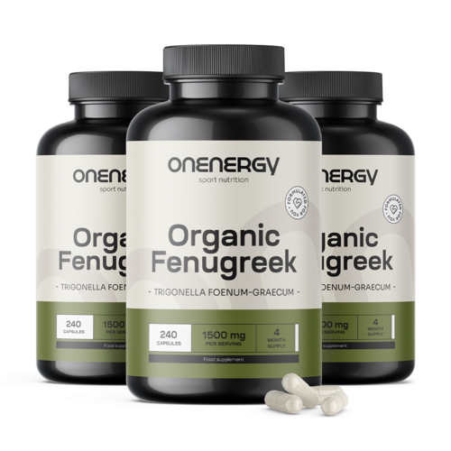 3x BIO Fân grecesc (schinduf) 1500 mg, total 720 de capsule