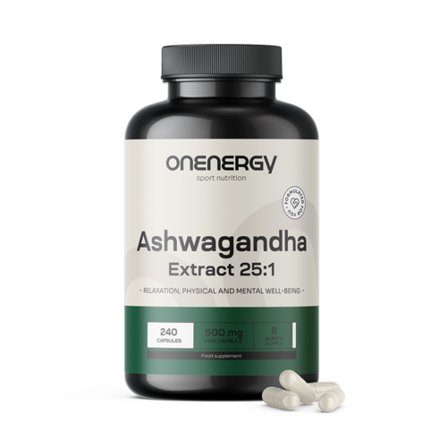 Ashwagandha 500 mg – extract 25:1, 240 de capsule