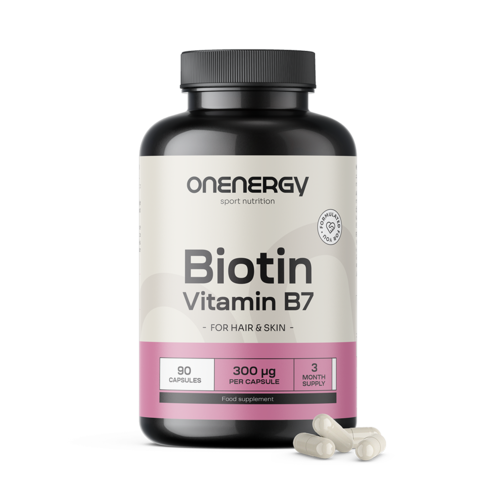 Biotină – vitamina B7, 90 de capsule