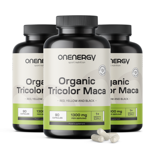 3x BIO Tricolor maca, total 270 de capsule
