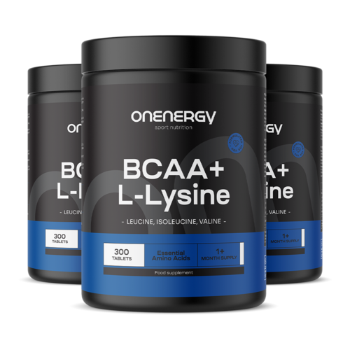 3x BCAA + L-lizină, total 900 de comprimate