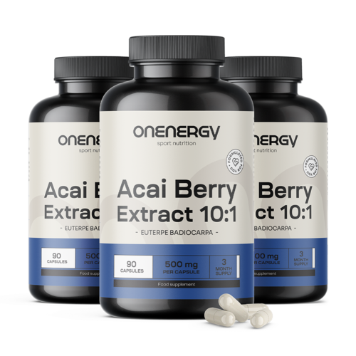 3x Fructe de acai – extract 10:1, total 270 de capsule